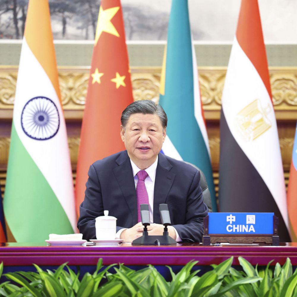 习近平出席金砖国家领导人巴以问题特别视频峰会 