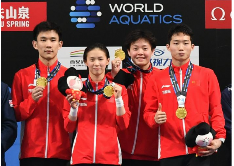 跳水——世界杯总决赛：中国队夺得混合团体冠军