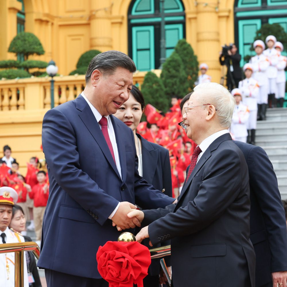 习近平同越共中央总书记阮富仲举行会谈 