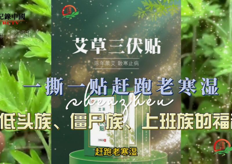 爱草园·三伏艾草贴，一撕一贴赶跑老寒湿，低头族、僵尸族、上班族的福音