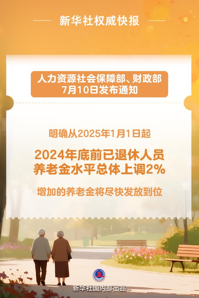 惠及约1.5亿退休人员！2025年基本养老金再涨2%