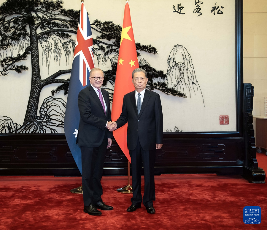 赵乐际会见澳大利亚总理阿尔巴尼斯