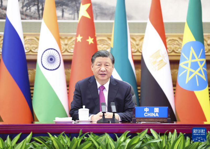 习近平出席金砖国家领导人巴以问题特别视频峰会 